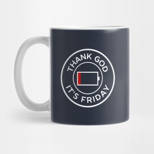 Minimal thank god it’s friday Mug